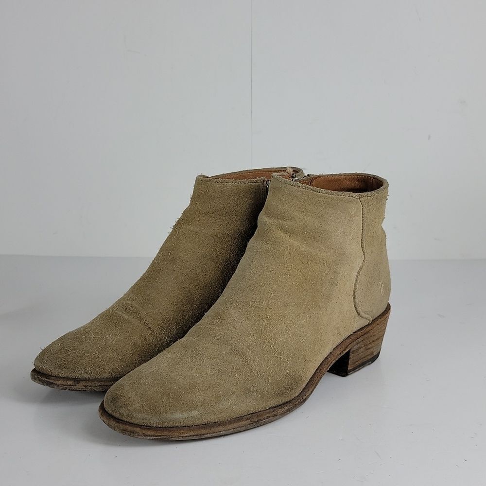 Frye Carson Piping Suede Leather Women's Booties